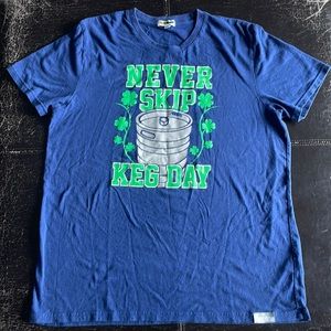 Tipsy Elves size XL tee shirt Never Skip Keg Day